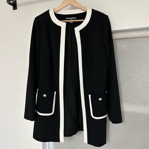 Karl Lagerfeld Black and white cardigan.